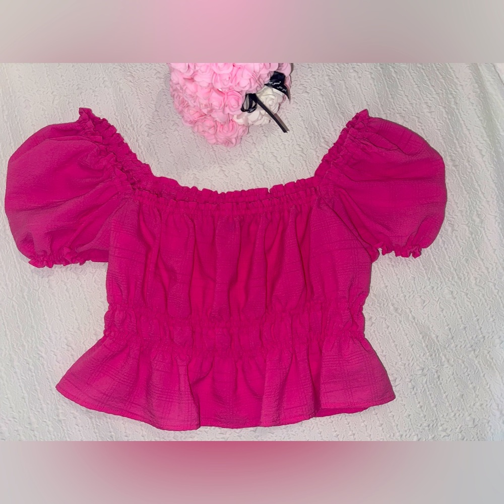 Pink crop top